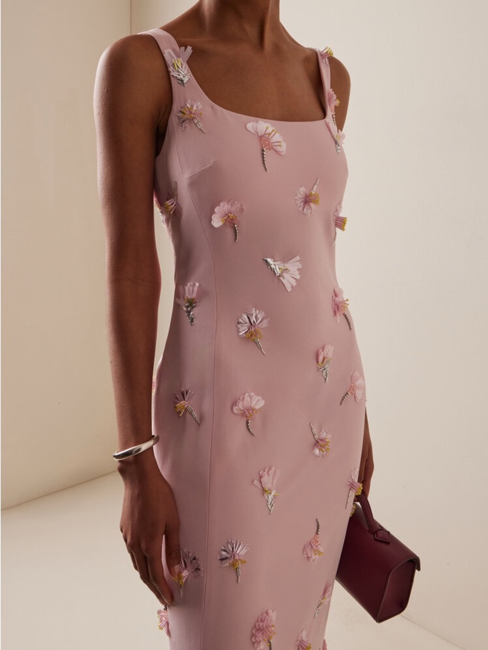 SIMKHAI Briella Embellished Crepe Gown - Picture 2 of 8